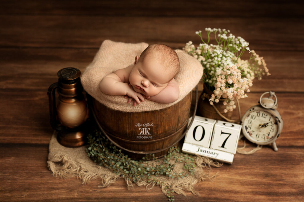 Knuddeliges Newbornbaby-Fotohsooting #1